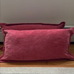 Plush Pink Rectangular Pillows